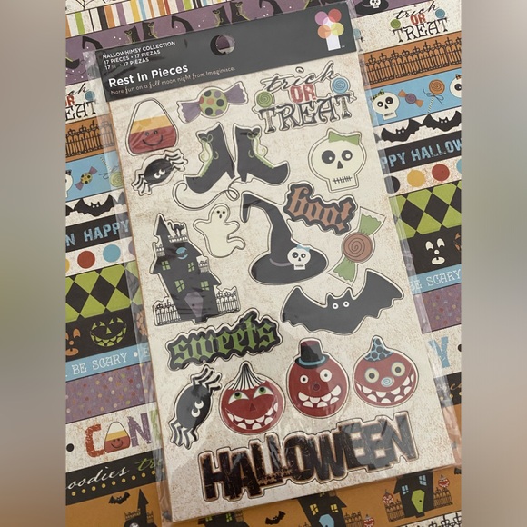 👻🎃 IMAGINISCE “HALLOWHIMSEY” SCRAPBOOKING BUNDLE. DISCONTINUED DESIGN! - Picture 6 of 12